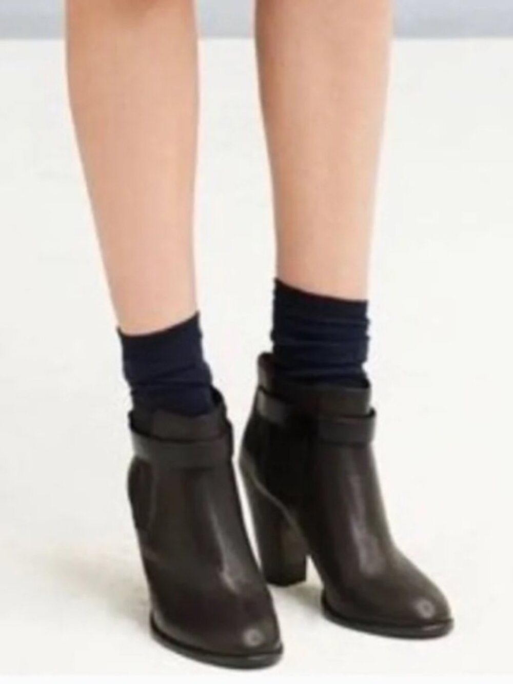 Madewell Lonny black leather cheslea ankle boots 7 - Picture 12 of 12